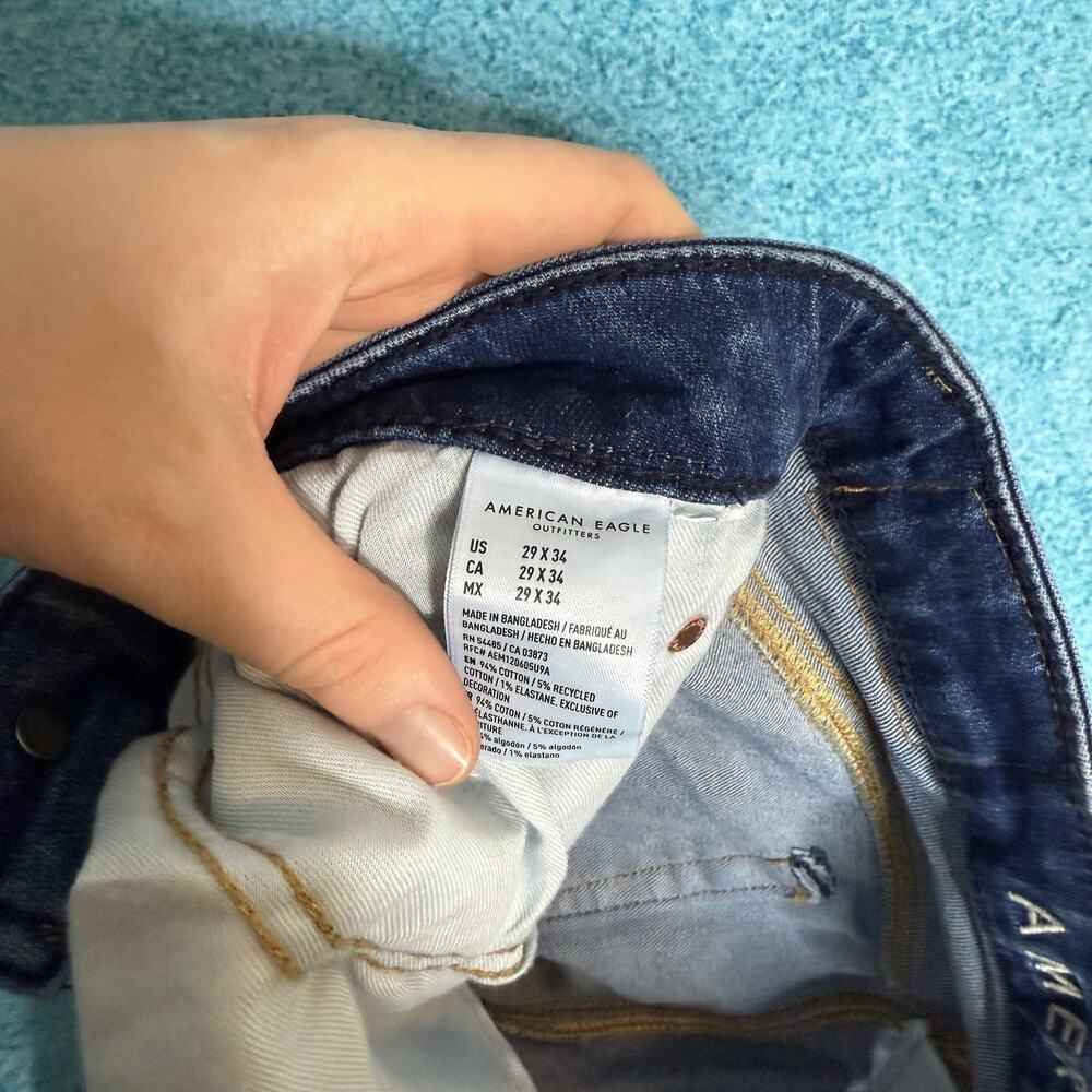 American Eagle Jeans Mens 29x34 AirFlex Plus Athletic Skinny Fits 30x32 - Picture 12 of 15